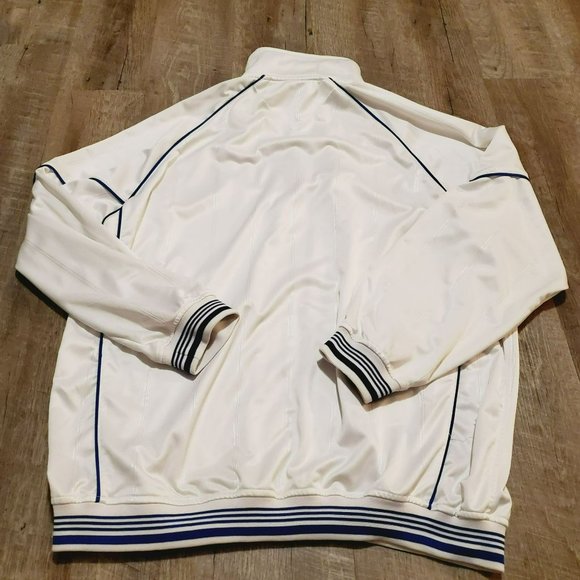 Starbury Men's Medium Basketball/Workout/Streetwear/Active Jacket White/Blue Med - Picture 2 of 8